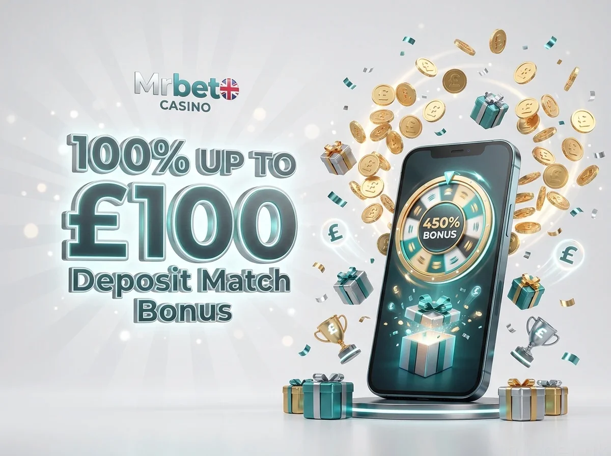 100% UP TO £100Deposit Match Bonus